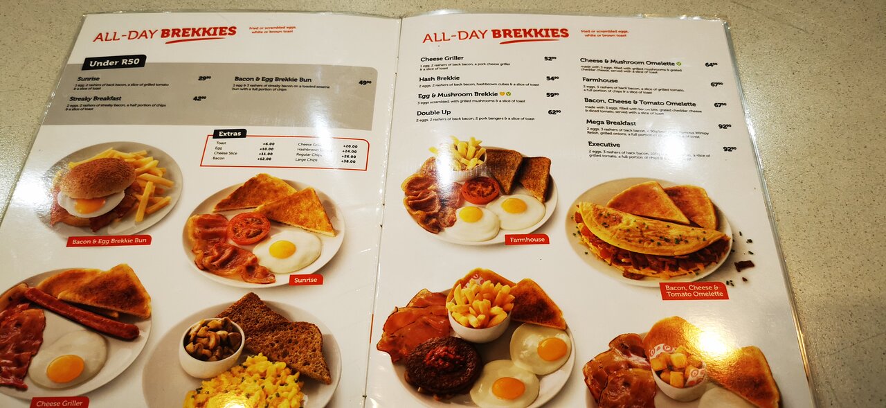 wimpy breakfast menu