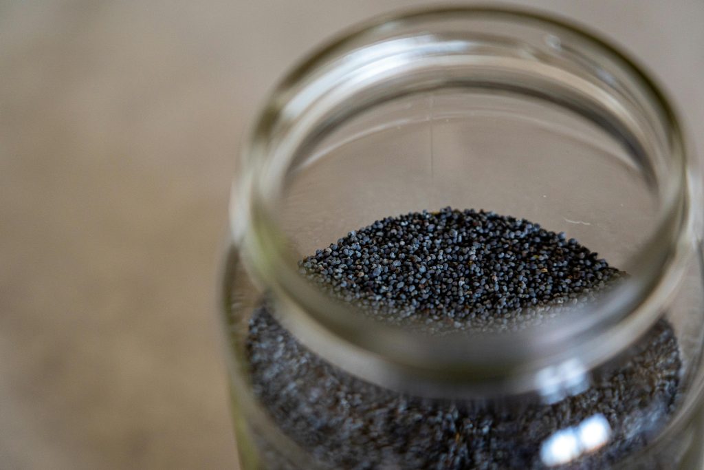 Blue poppy seeds