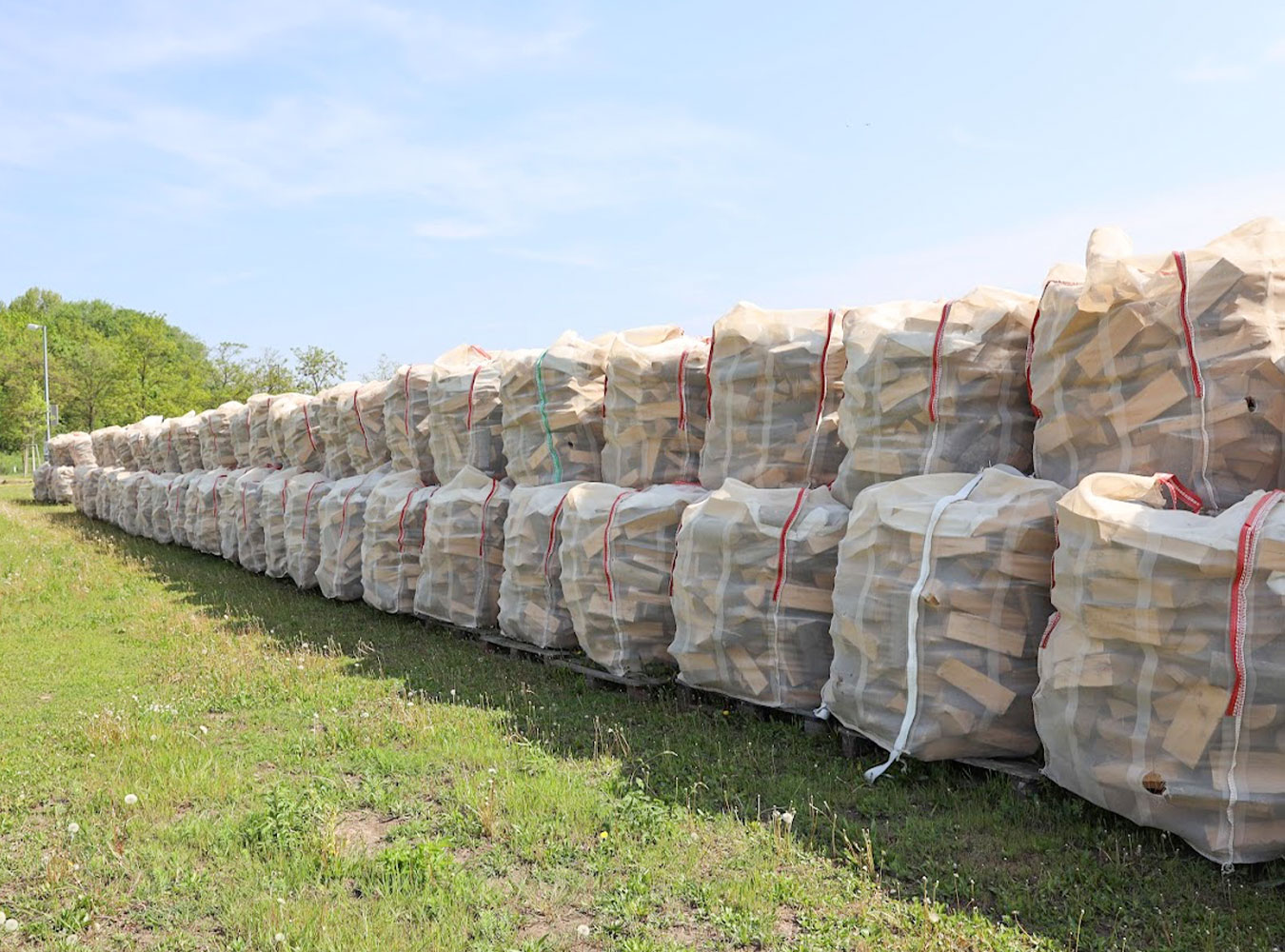 Firewood mesh bags Europe