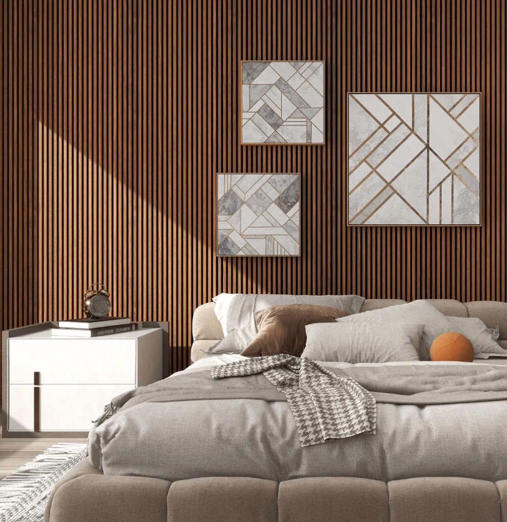Wood veneer wall panels
